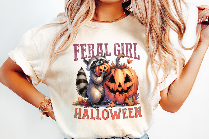 feral-girl-halloween-png-halloween-raccoon-png-cute-halloween-png-funny-halloween-png-halloween-shirt-png-fall-sublimation-retro