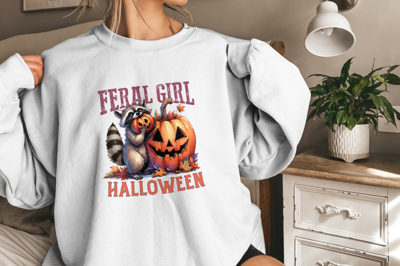 feral-girl-halloween-png-halloween-raccoon-png-cute-halloween-png-funny-halloween-png-halloween-shirt-png-fall-sublimation-retro