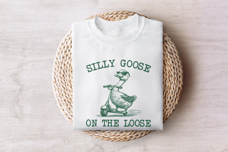 silly-goose-on-the-loose-png-vintage-goose-funny-goose-cute-animal-png-cowboy-goose-sarcastic-goose-goose-on-a-scooter-sublimation