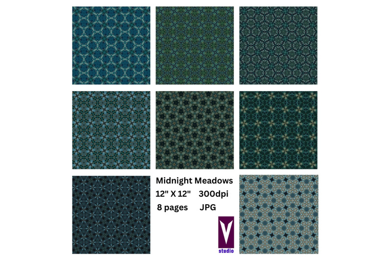 midnight-meadows-digital-paper-pack