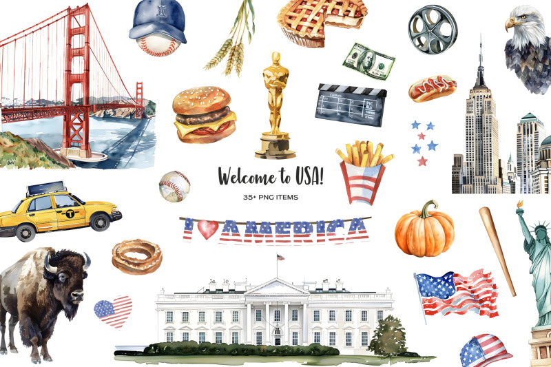 watercolor-usa-clipart-us-symbols-flag-and-landmarks