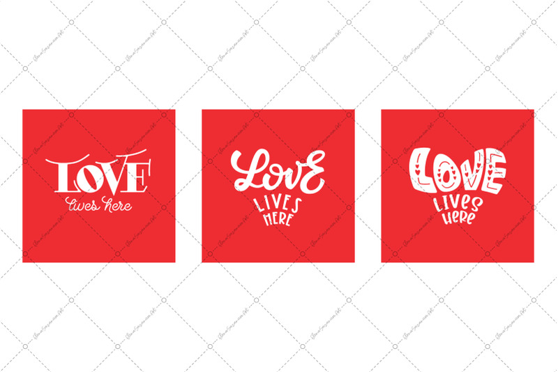 love-lives-here-lettering-quote-in-3-styles