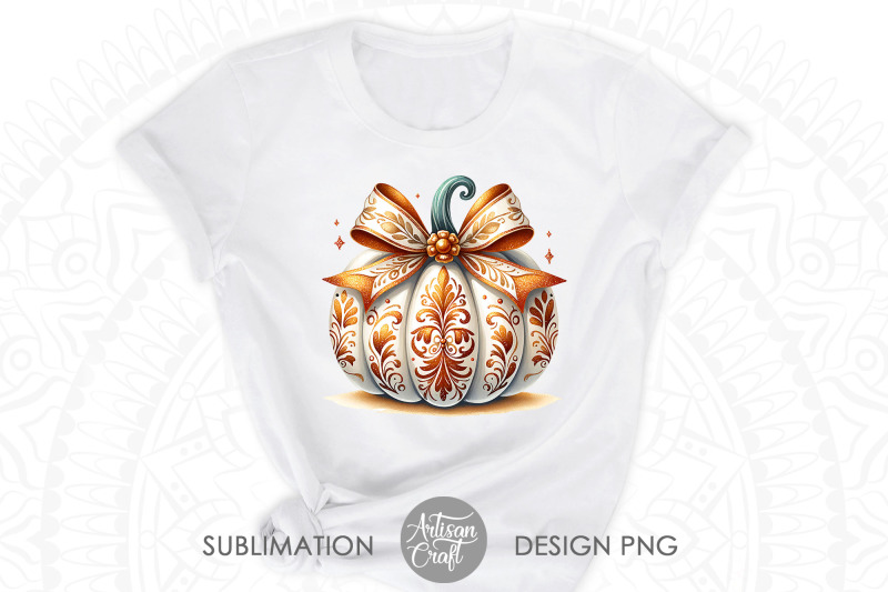 pumpkin-with-coquette-bow-glitter-sublimation