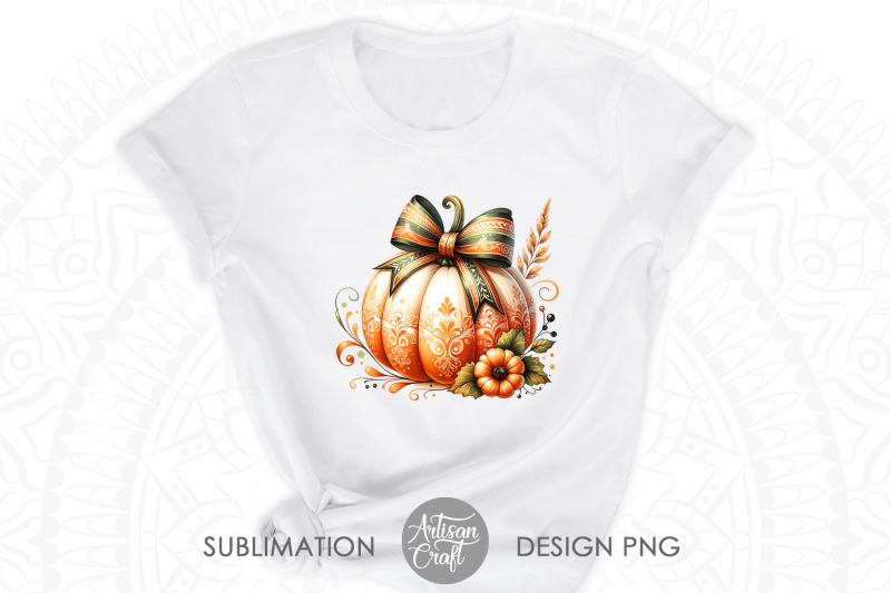 pumpkin-with-bow-fall-coquette-bow-fall-designs-png