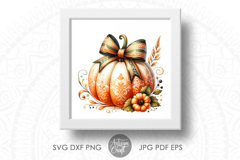 pumpkin-with-bow-fall-coquette-bow-fall-designs-png