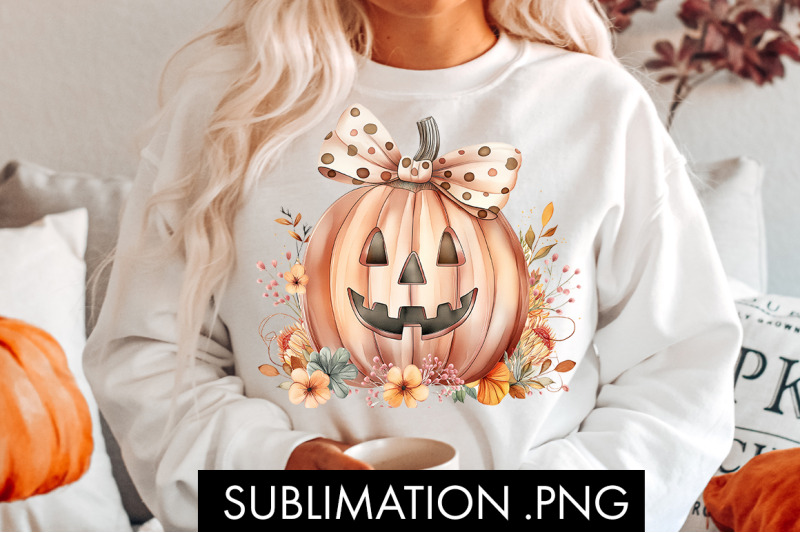 coquette-pumpkin-floral-halloween-png-sublimation