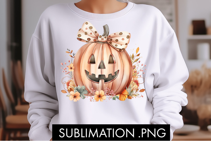 coquette-pumpkin-floral-halloween-png-sublimation