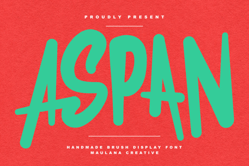 aspan-handmade-brush-display-font