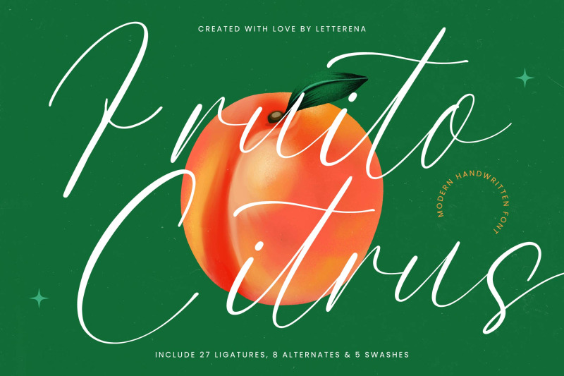 fruito-citrus-modern-handwritten-font