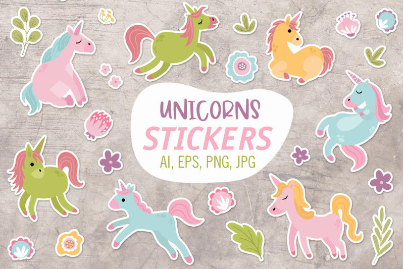 unicorns-printable-stickers-cricut-design