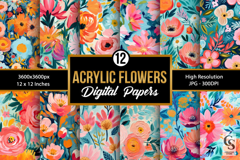 acrylic-paint-flowers-seamless-patterns