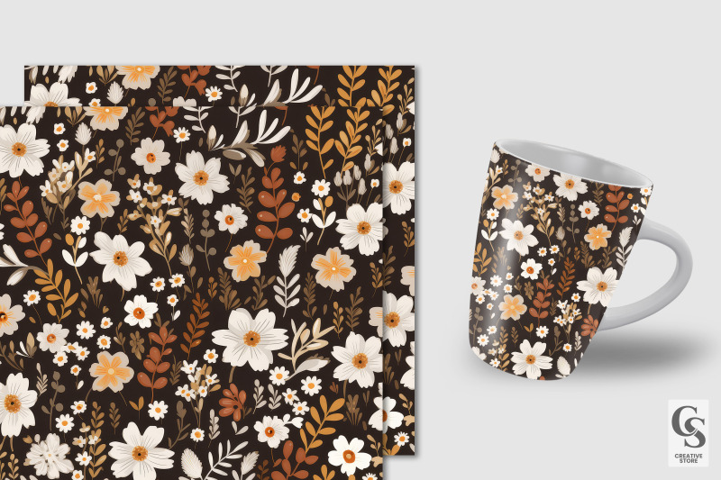 boho-ditsy-flowers-seamless-patterns