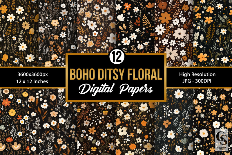 boho-ditsy-flowers-seamless-patterns