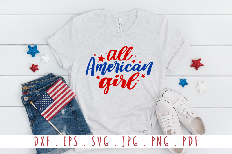 all-american-girl-quotes-svg-cut-file