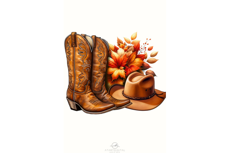 cowboy-autumn-sublimation-prints-western-png-designs