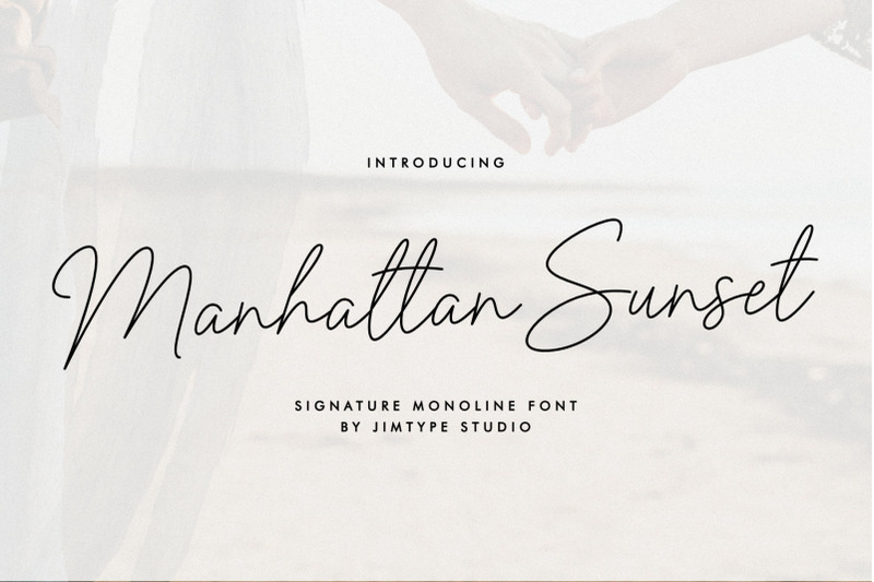 manhattan-sunset-font