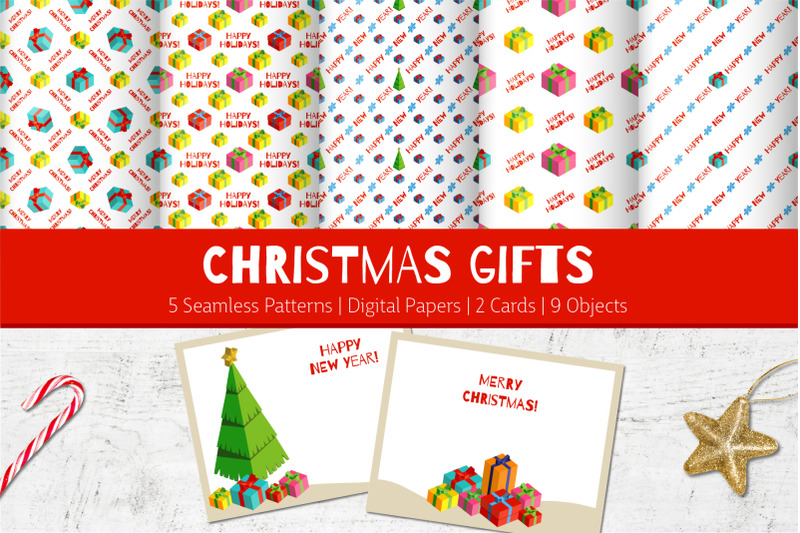 isometric-christmas-gifts-amp-patterns