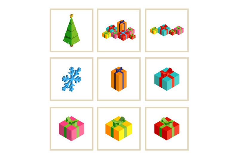 isometric-christmas-gifts-amp-patterns