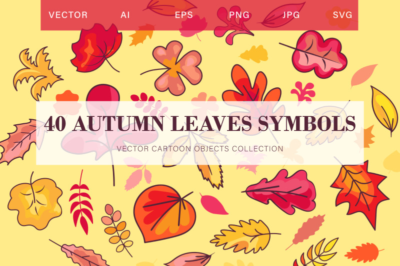 autumn-leaves-symbols-set