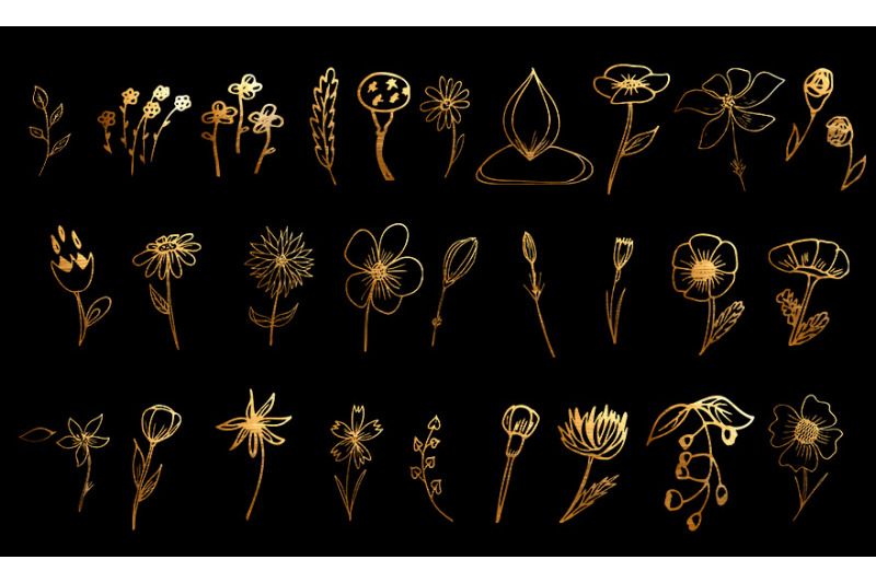 golden-flowers-frame-clipart-twig-flower-svg-png-jpeg