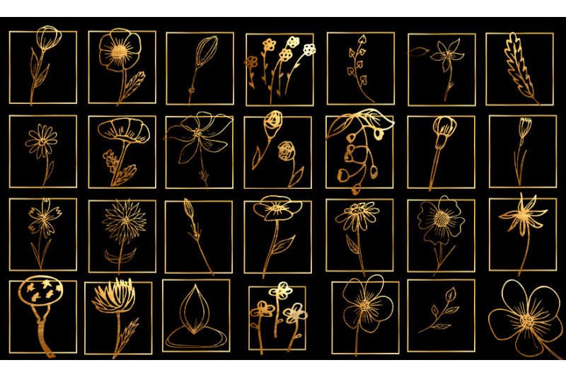 golden-flowers-frame-clipart-twig-flower-svg-png-jpeg