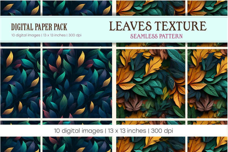 leaves-seamless-texture-digital-paper