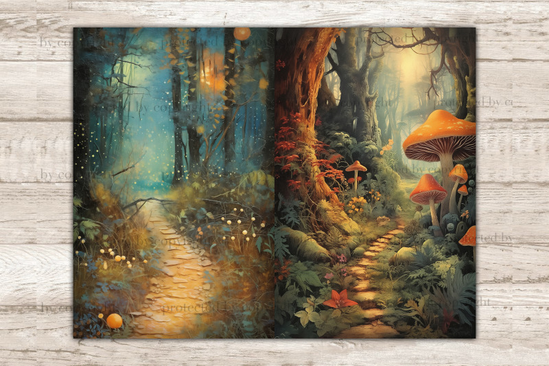 magic-forest-junk-journal-page-fairy-fantasy-printable