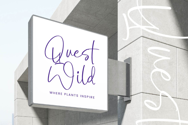 botany-centers-modern-handwritten-font