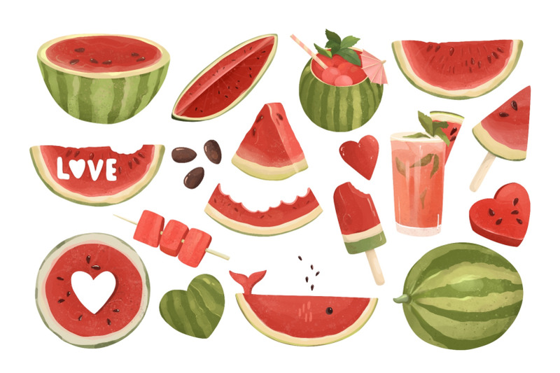 watermelon-clipart-watermelon-picnic-watermelon-party-summer-fruit