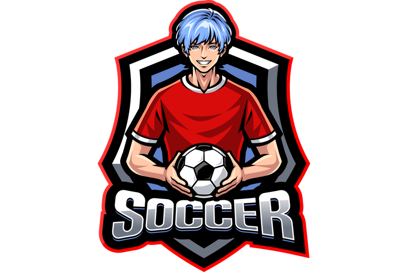 soccer-player-esport-mascot-logo-design