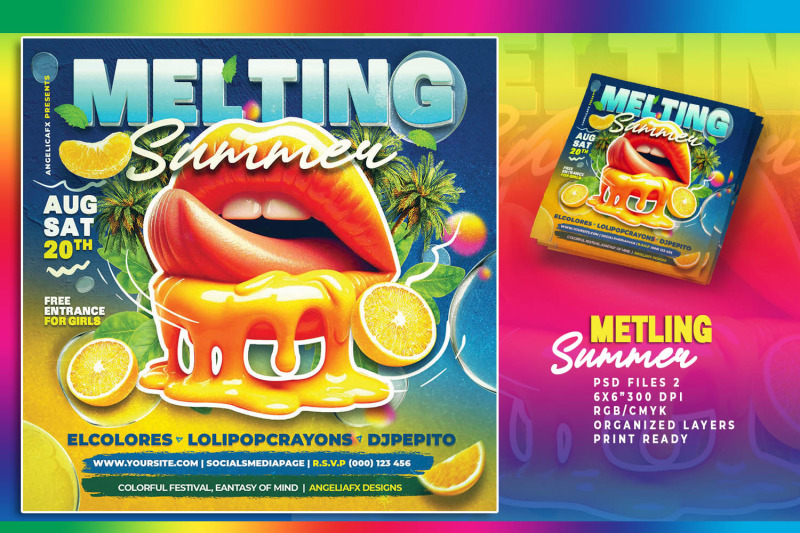 melting-summer-flyer-template