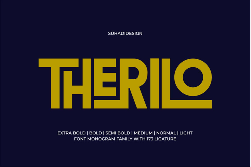 therilo-sans-serif-monogram-font