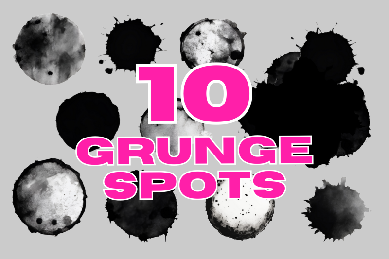 circle-grunge-spots-set