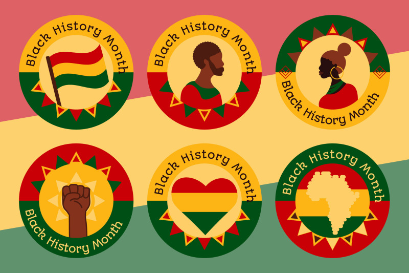 black-history-month-badges