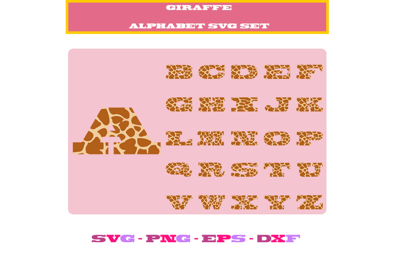 giraffe-alphabet-svg-set-svg-cut-file