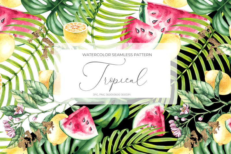 watercolor-tropical-pattern