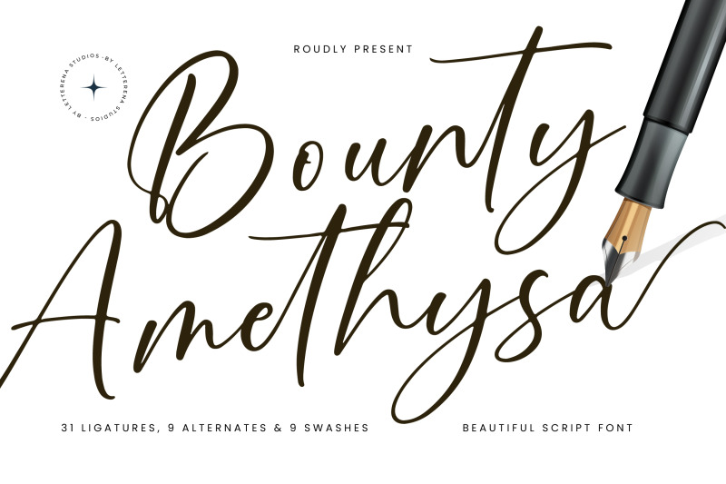 bounty-amethysa-beautiful-script-font