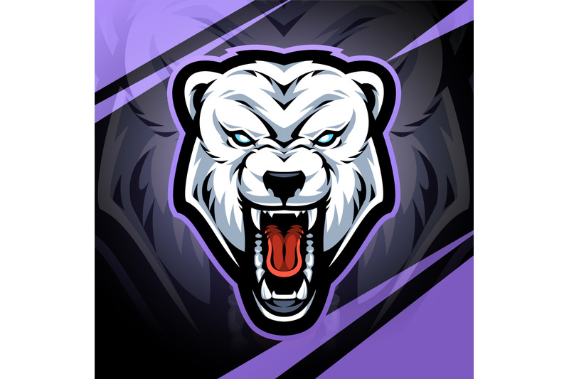 polar-bear-head-esport-mascot-logo-design