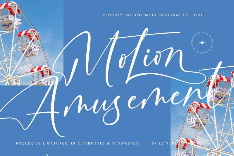 motion-amusement-modern-signature-font