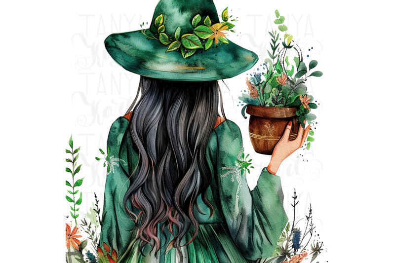 plant-witch-png-digital-print-for-dark-academia-crafting-transparent