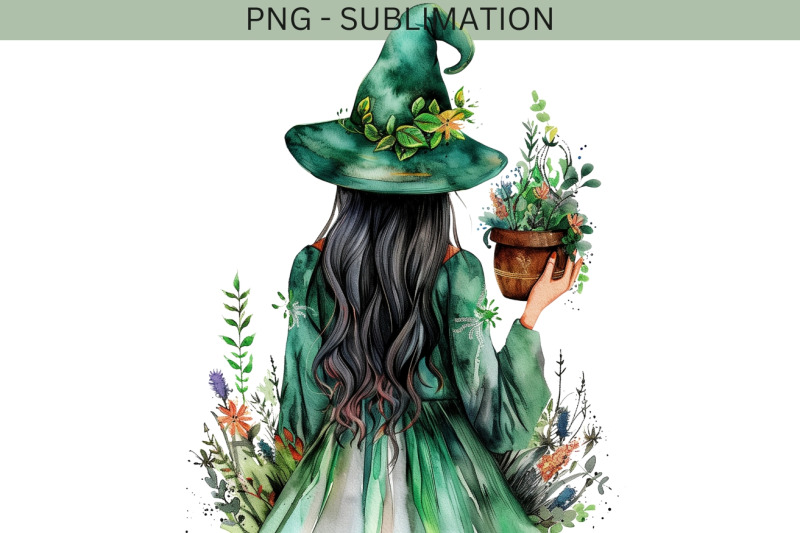 plant-witch-png-digital-print-for-dark-academia-crafting-transparent