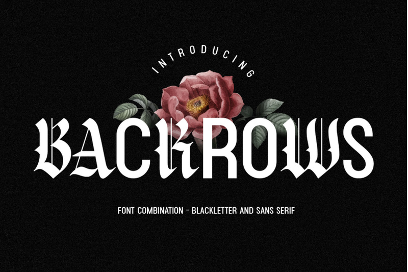 backrows-font-combination