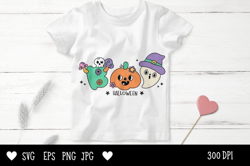 cute-boo-halloween-groovy-kawaii-cliparts-svg-cartoon-spooky