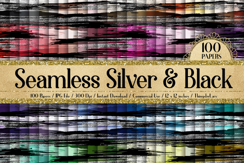 100-seamless-black-and-silver-glitter-brush-stroke-papers