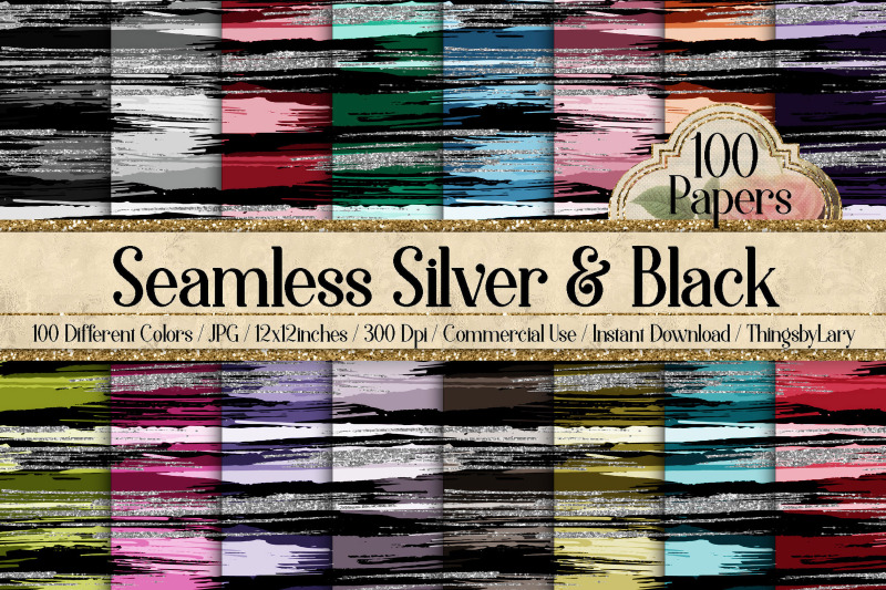 100-seamless-black-and-silver-glitter-brush-stroke-papers