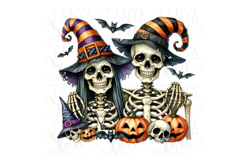 skeleton-couple-digital-print-png-design-for-card-making-spooky-skel