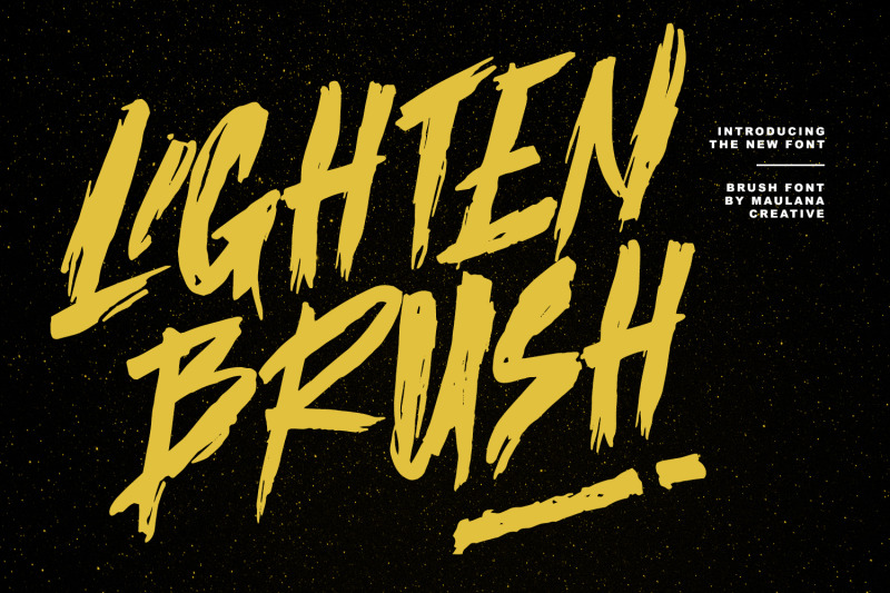 lighten-brush-display-font