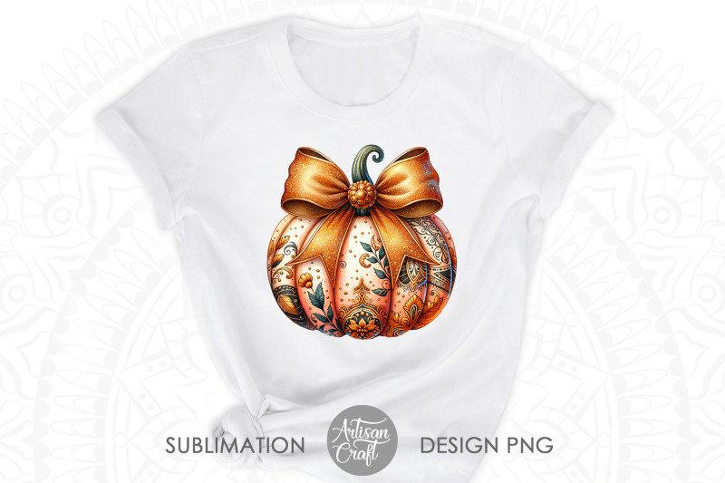 pumpkin-with-coquette-bow-pumpkin-pattern-fall-coquette-bow