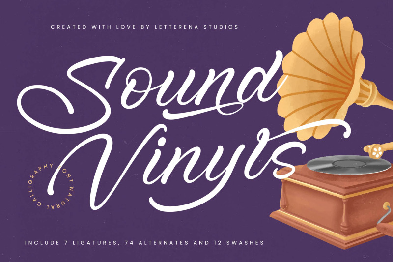 sound-vinyls-natural-calligraphy-font