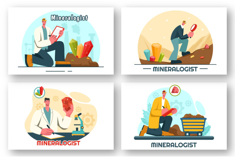 9-mineralogist-vector-illustration